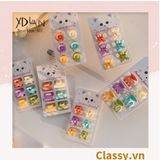  Classy Set 3 kẹp càng cua, kẹp tóc cỡ nhỏ nhiều kiểu dáng PK1610 