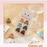  Classy Set 3 kẹp càng cua, kẹp tóc cỡ nhỏ nhiều kiểu dáng PK1610 