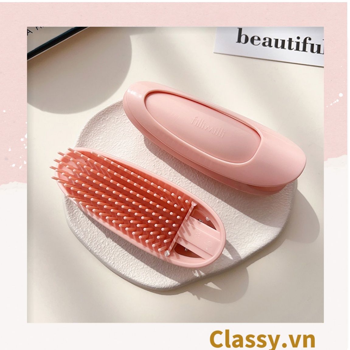  Classy Lược cầm tay, kẹp phồng chân tóc độc đáo PK1616 