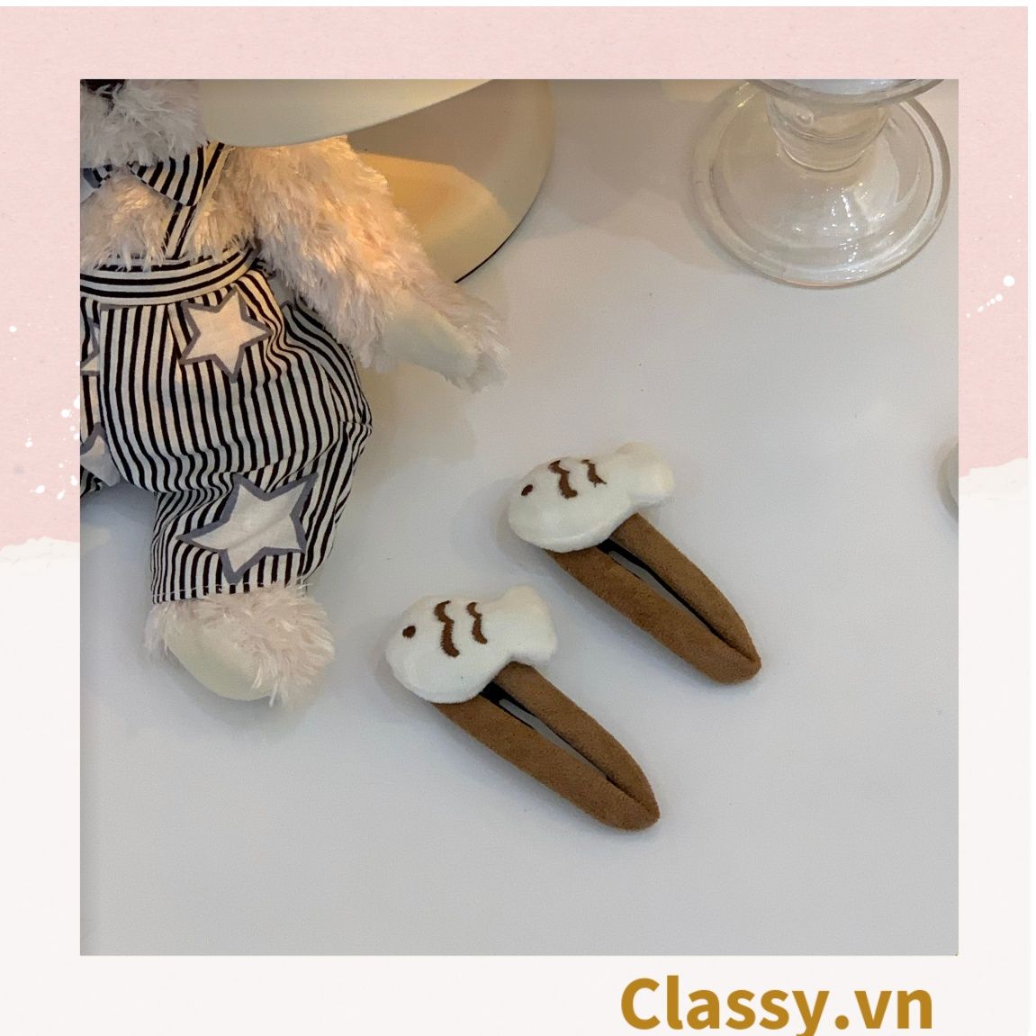  Classy Dây cột tóc, kẹp tóc mái hình cá con dễ thương PK1623 