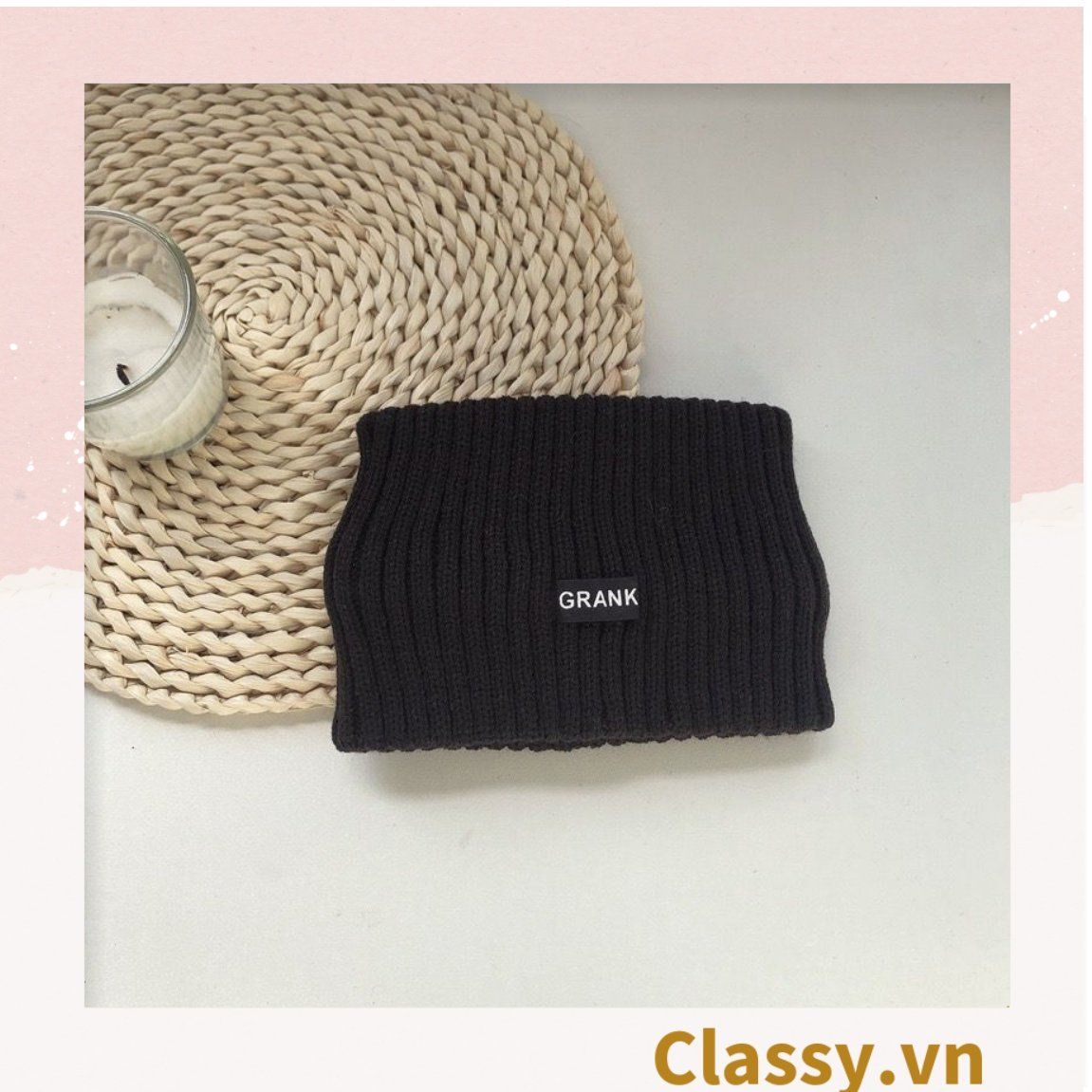  [GIAO HÀNG 7-25 NGÀY]  Classy Mũ len nửa đầu, băng đô len phong cách hàn quốc PK1627 