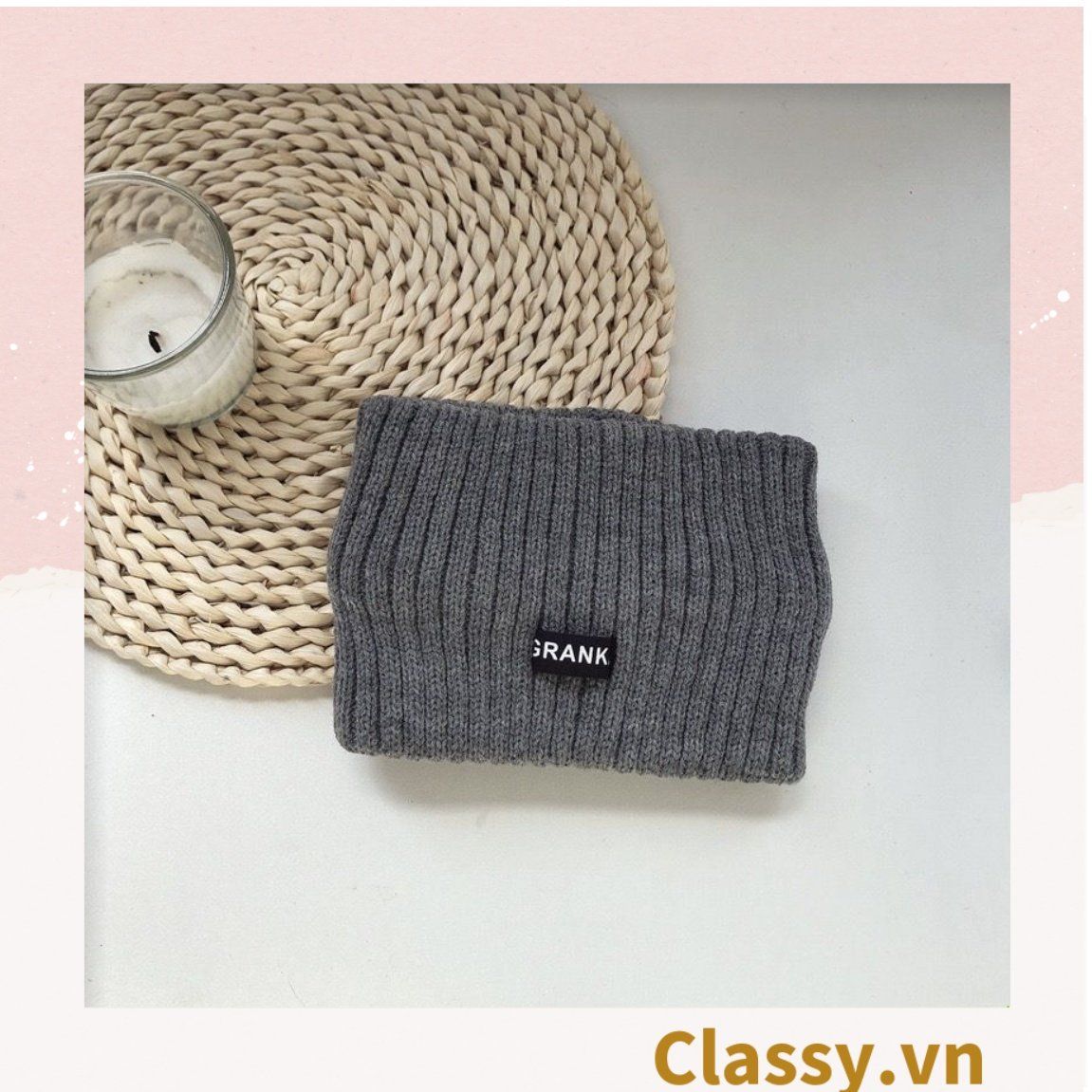 [GIAO HÀNG 7-25 NGÀY]  Classy Mũ len nửa đầu, băng đô len phong cách hàn quốc PK1627 