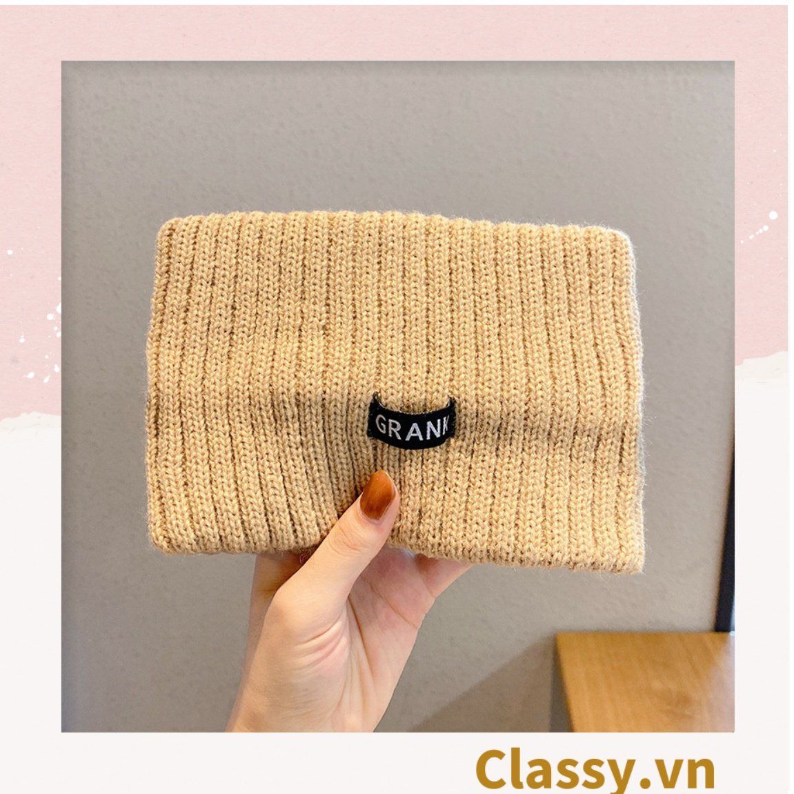  [GIAO HÀNG 7-25 NGÀY]  Classy Mũ len nửa đầu, băng đô len phong cách hàn quốc PK1627 