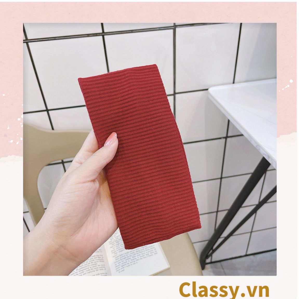  [GIAO HÀNG 7-25 NGÀY]  Classy Mũ len nửa đầu, băng đô len phong cách hàn quốc PK1627 