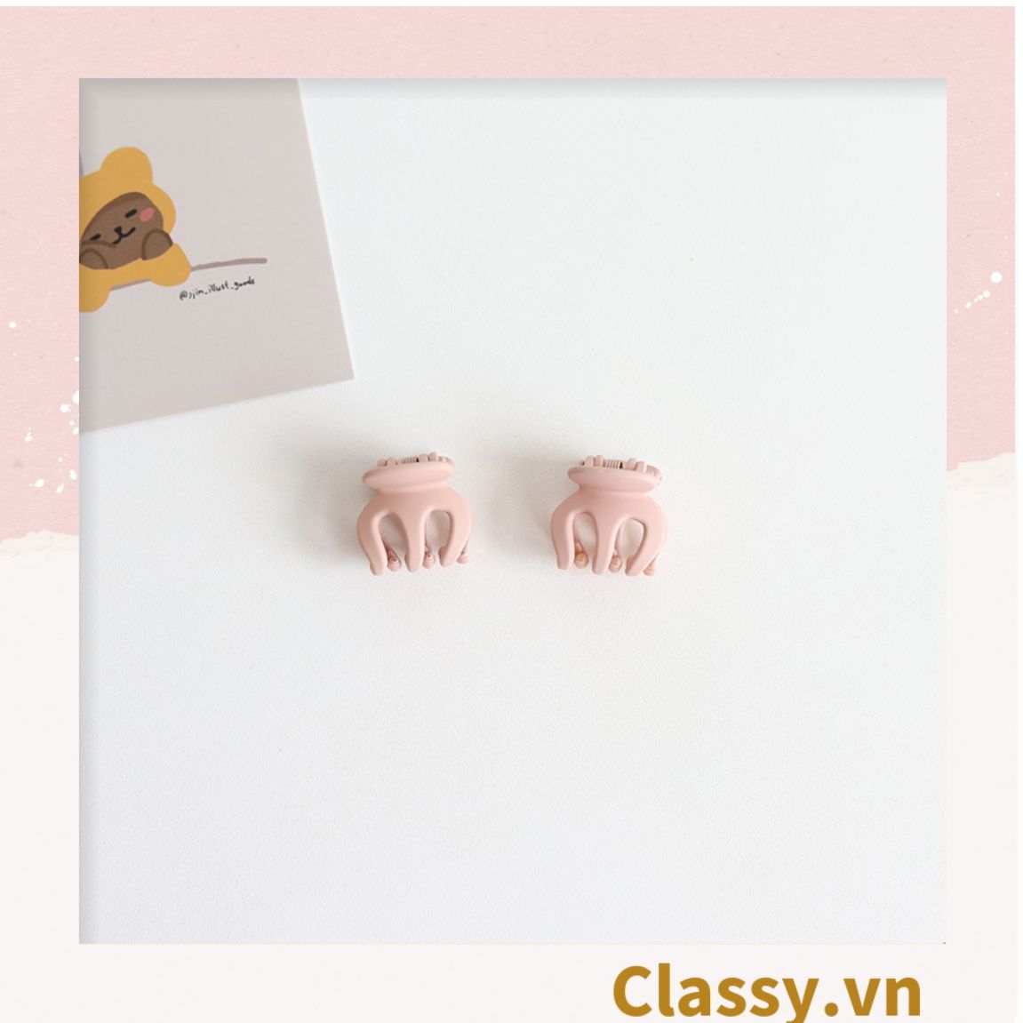  Classy Combo 10 kẹp càng cua, kẹp tóc nữ nhiều màu basic PK1628 