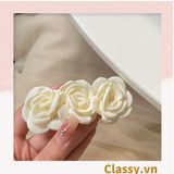  Classy Kẹp tóc mái đính hoa bảng lớn nhiều màu phong cách hàn quốc PK1630 