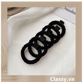  [GIAO HÀNG 7-25 NGÀY]  Classy Dây cột tóc dạng xoắn siêu êm, nhiều màu, không lo gãy rụng tóc PK1634 