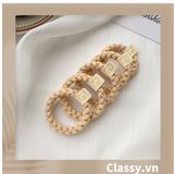  [GIAO HÀNG 7-25 NGÀY]  Classy Dây cột tóc dạng xoắn siêu êm, nhiều màu, không lo gãy rụng tóc PK1634 