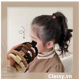  [GIAO HÀNG 7-25 NGÀY]  Classy Dây cột tóc dạng xoắn siêu êm, nhiều màu, không lo gãy rụng tóc PK1634 