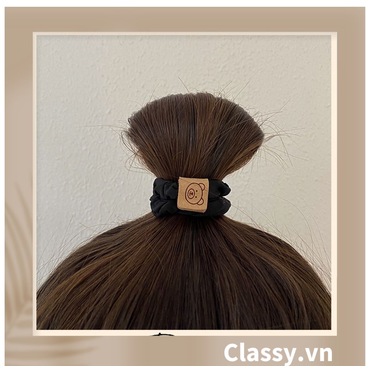  [GIAO HÀNG 7-25 NGÀY]  Classy Dây cột tóc dạng xoắn siêu êm, nhiều màu, không lo gãy rụng tóc PK1634 