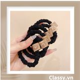  [GIAO HÀNG 7-25 NGÀY]  Classy Dây cột tóc dạng xoắn siêu êm, nhiều màu, không lo gãy rụng tóc PK1634 