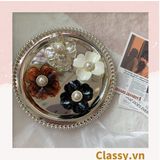  Classy Kẹp hoa đính hạt kiểu dáng sang trọng PK1640 