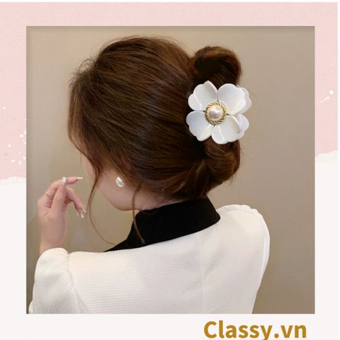  Classy Kẹp hoa đính hạt kiểu dáng sang trọng PK1640 