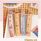  [GIAO HÀNG 7-25 NGÀY]  Thước kẻ hoạt hình dài 19 CM, có thể dùng làm thước kẻ, đánh dấu trang sách họa tiết trái cây hỗn hợp PK1645 