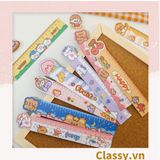  [GIAO HÀNG 7-25 NGÀY]  Thước kẻ hoạt hình dài 19 CM, có thể dùng làm thước kẻ, đánh dấu trang sách họa tiết trái cây hỗn hợp PK1645 