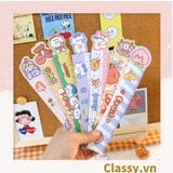  [GIAO HÀNG 7-25 NGÀY]  Thước kẻ hoạt hình dài 19 CM, có thể dùng làm thước kẻ, đánh dấu trang sách họa tiết trái cây hỗn hợp PK1645 