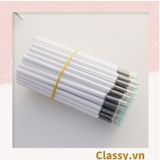  Combo 10 Bút bi mực đen trơn màu cơ bản có miếng đệm tay giảm đau tay khi sử dụng lâu PK1650 
