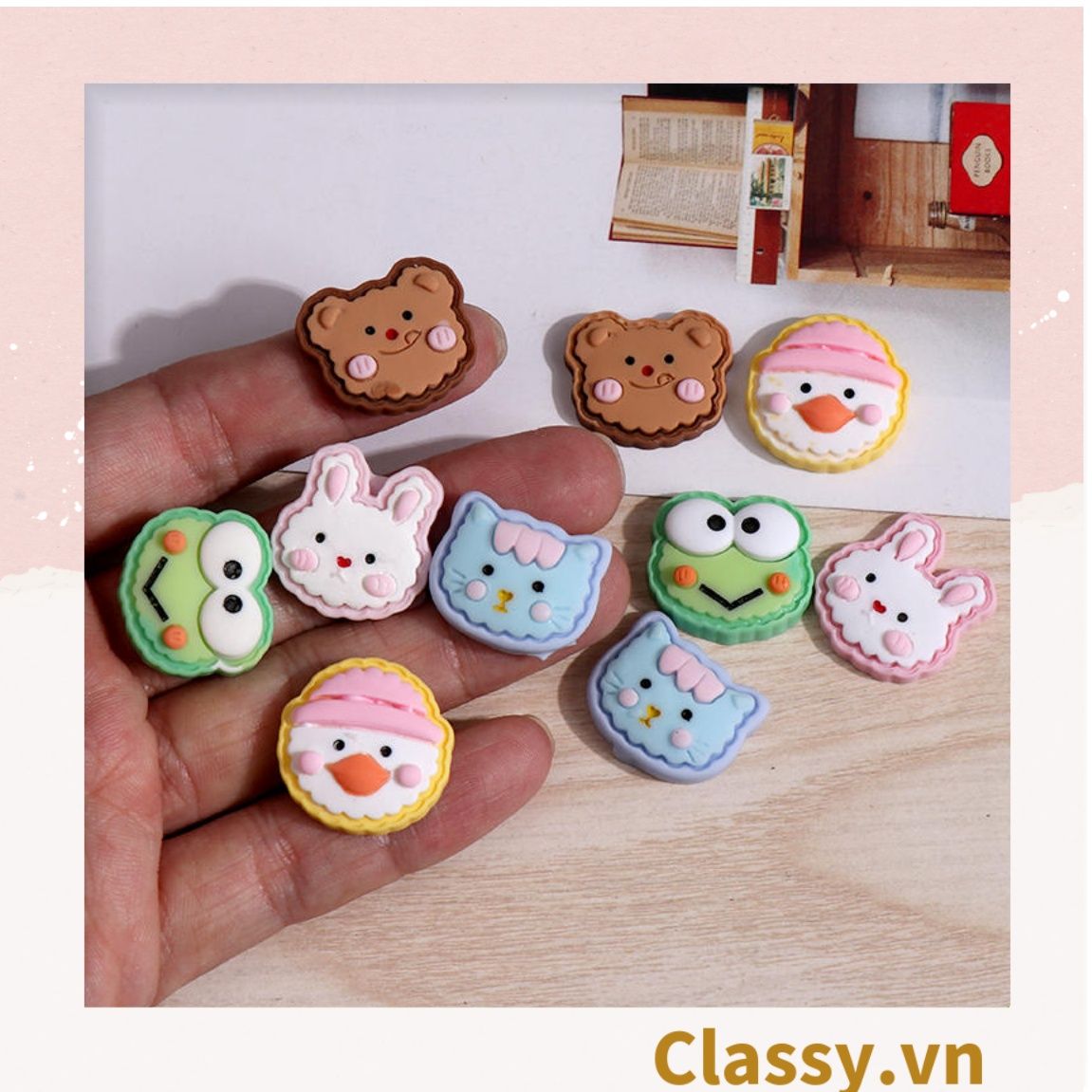  [GIAO HÀNG 7-25 NGÀY]  Classy Miếng Magnet trang trí tủ lạnh, bàn học, máy tính, điện thoại nhiều hình thù hoạt hình ngộ nghĩnh PK1651 