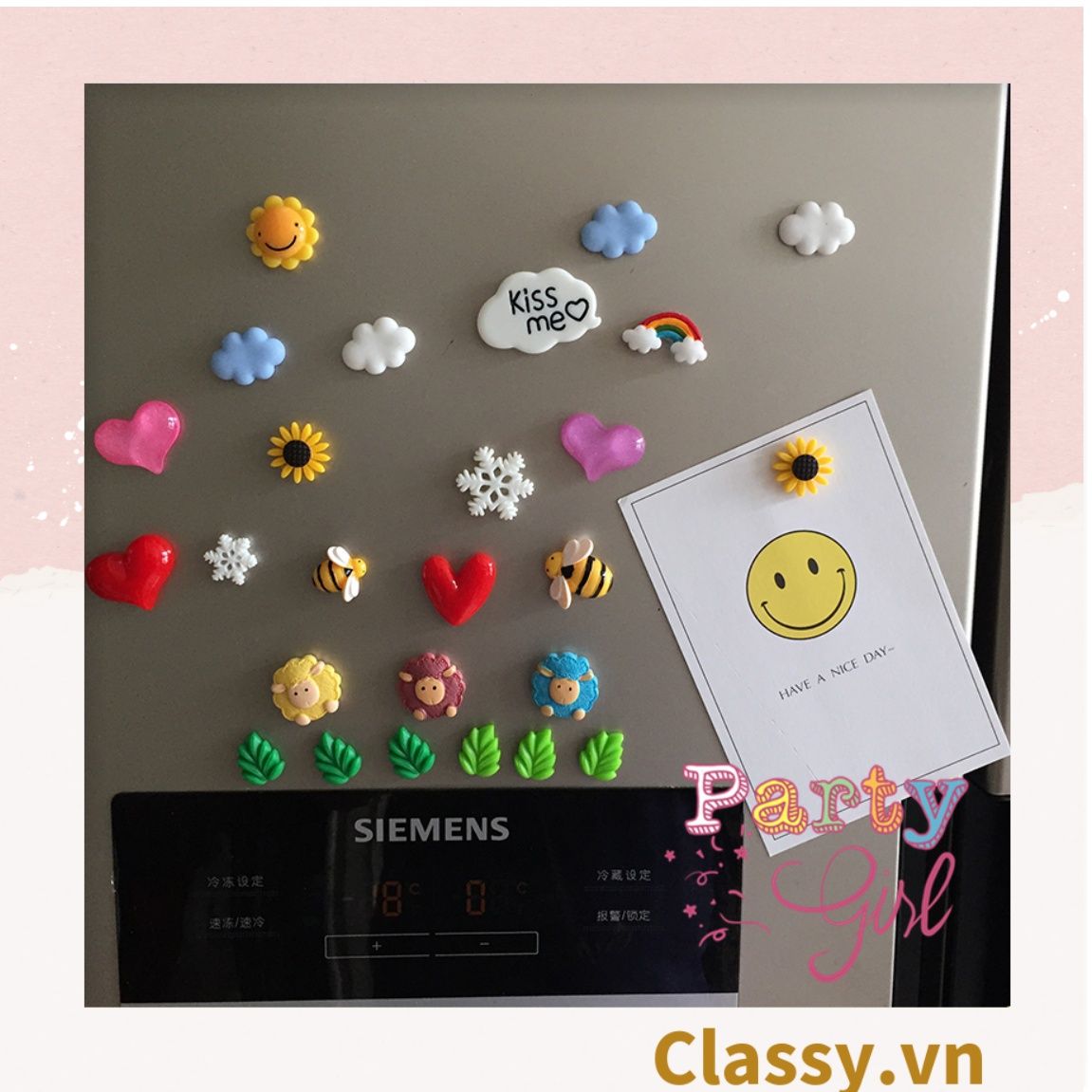  [GIAO HÀNG 7-25 NGÀY]  Classy Miếng Magnet trang trí tủ lạnh, bàn học, máy tính, điện thoại nhiều hình thù hoạt hình ngộ nghĩnh PK1651 