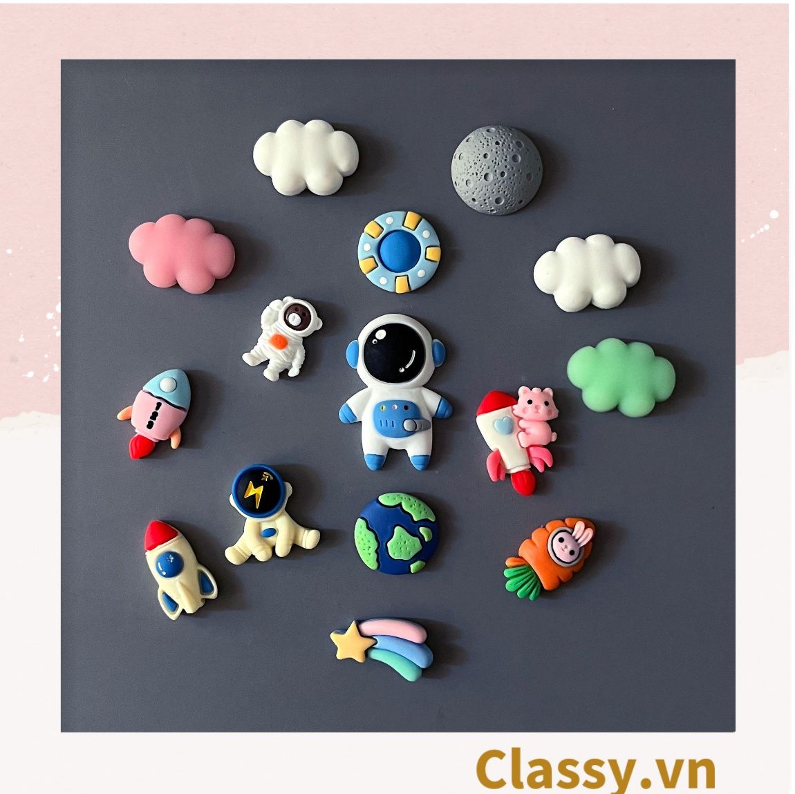  [GIAO HÀNG 7-25 NGÀY]  Classy Miếng Magnet trang trí tủ lạnh, bàn học, máy tính, điện thoại nhiều hình thù hoạt hình ngộ nghĩnh PK1651 