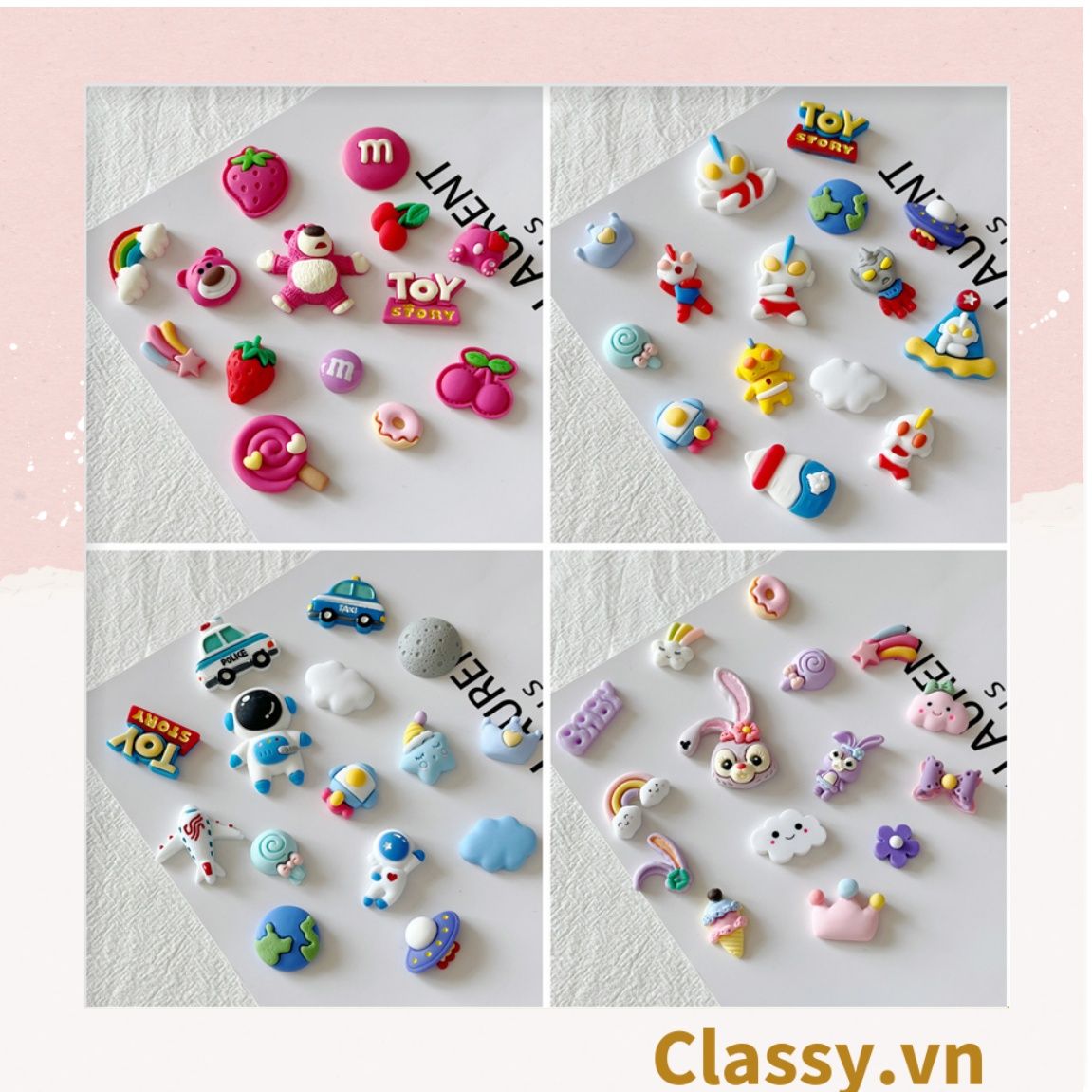  [GIAO HÀNG 7-25 NGÀY]  Classy Miếng Magnet trang trí tủ lạnh, bàn học, máy tính, điện thoại nhiều hình thù hoạt hình ngộ nghĩnh PK1651 