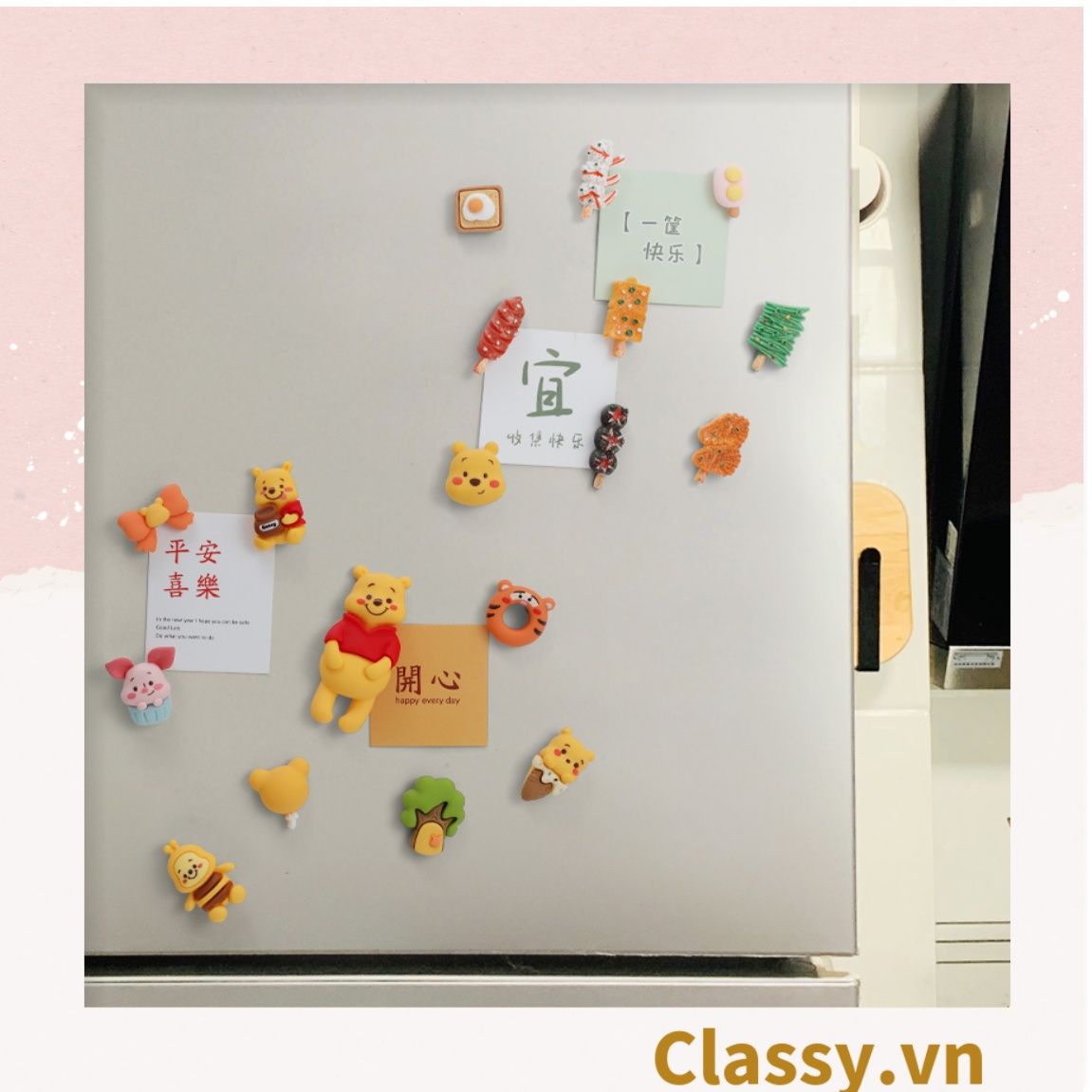  [GIAO HÀNG 7-25 NGÀY]  Classy Miếng Magnet trang trí tủ lạnh, bàn học, máy tính, điện thoại nhiều hình thù hoạt hình ngộ nghĩnh PK1651 