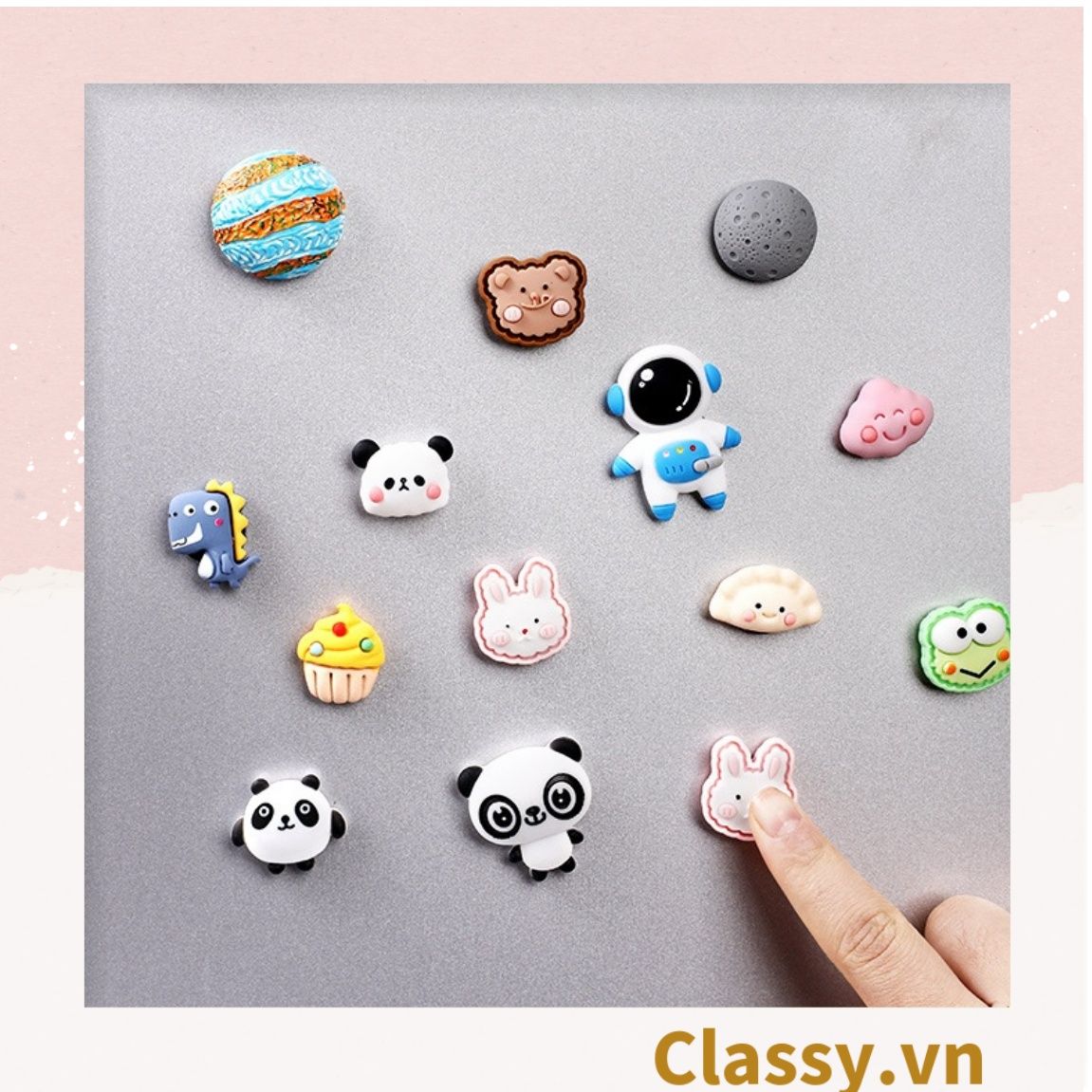  [GIAO HÀNG 7-25 NGÀY]  Classy Miếng Magnet trang trí tủ lạnh, bàn học, máy tính, điện thoại nhiều hình thù hoạt hình ngộ nghĩnh PK1651 