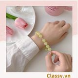  Classy Vòng tay chuyển màu Tự Nhiên Đá Khoáng  hạt đá mặt trăng co giãn Trang Sức May Mắn  xinh xắn cho nữ sinh PK1654 