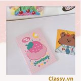  [GIAO HÀNG 7-25 NGÀY] Sổ tay mini size a7, họa tiết hoạt hình ngẫu nhiên thỏ, cún hoặc bé Shin công thức tiện lợi mang theo bên người PK1655 