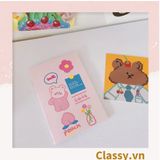  [GIAO HÀNG 7-25 NGÀY] Sổ tay mini size a7, họa tiết hoạt hình ngẫu nhiên thỏ, cún hoặc bé Shin công thức tiện lợi mang theo bên người PK1655 