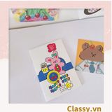  [GIAO HÀNG 7-25 NGÀY] Sổ tay mini size a7, họa tiết hoạt hình ngẫu nhiên thỏ, cún hoặc bé Shin công thức tiện lợi mang theo bên người PK1655 
