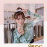  [GIAO HÀNG 7-25 NGÀY]  Dây cột tóc scrunchies bằng đính lông nhiều màu pastel nhã nhặn thanh lịch PK1678 