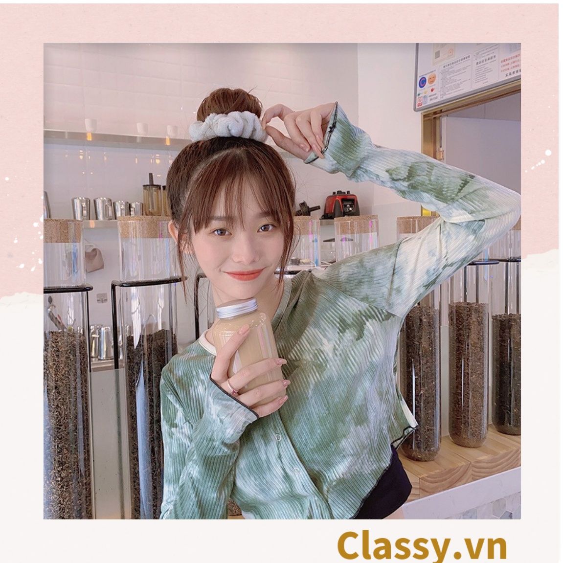  [GIAO HÀNG 7-25 NGÀY]  Dây cột tóc scrunchies bằng đính lông nhiều màu pastel nhã nhặn thanh lịch PK1678 