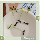  [GIAO HÀNG 7-25 NGÀY]  Classy Kẹp tóc tinh nghịch hình mầm đậu xanh đơn giản tinh nghịch dùng để tặng bạn bè, làm đồ chơi hot tiktok PK1680 