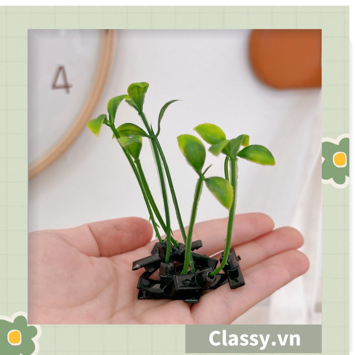  [GIAO HÀNG 7-25 NGÀY]  Classy Kẹp tóc tinh nghịch hình mầm đậu xanh đơn giản tinh nghịch dùng để tặng bạn bè, làm đồ chơi hot tiktok PK1680 