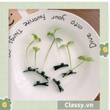  [GIAO HÀNG 7-25 NGÀY]  Classy Kẹp tóc tinh nghịch hình mầm đậu xanh đơn giản tinh nghịch dùng để tặng bạn bè, làm đồ chơi hot tiktok PK1680 