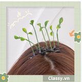  [GIAO HÀNG 7-25 NGÀY]  Classy Kẹp tóc tinh nghịch hình mầm đậu xanh đơn giản tinh nghịch dùng để tặng bạn bè, làm đồ chơi hot tiktok PK1680 