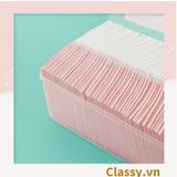  120 miếng Bông Tẩy Trang Cotton Pads Classy chất liệu Cotton bỏ túi du lịch tiện lợi đựng trong hộp nhựa PK1684 