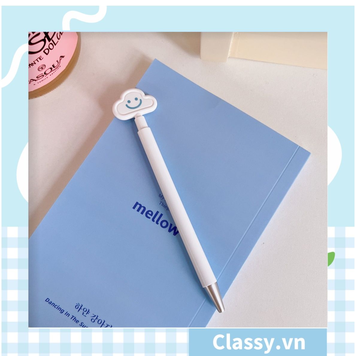  [GIAO HÀNG 7-25 NGÀY]  Classy  Bút Mực gel Bút Bi Ngòi 0.5mm In Hình Đám Mây Hoạt Hình mẫu hot mùa hè G1687 