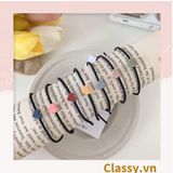  [GIAO HÀNG 7-25 NGÀY]  Combo 7 chiếc Classy Dây Cột Tóc Co Giãn Hình Trái Tim Dễ Thương Thời Trang Cho Nữ PK1696 