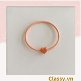  [GIAO HÀNG 7-25 NGÀY]  Combo 7 chiếc Classy Dây Cột Tóc Co Giãn Hình Trái Tim Dễ Thương Thời Trang Cho Nữ PK1696 