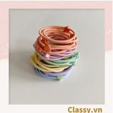  [GIAO HÀNG 7-25 NGÀY]  Combo 7 chiếc Classy Dây Cột Tóc Co Giãn Hình Trái Tim Dễ Thương Thời Trang Cho Nữ PK1696 