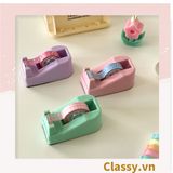  Bàn Cắt Băng Keo Để Bàn, Dùng Cho Băng Keo nhỏ 1Cm - 5Cm màu pastel PK1707 