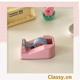  Bàn Cắt Băng Keo Để Bàn, Dùng Cho Băng Keo nhỏ 1Cm - 5Cm màu pastel PK1707 