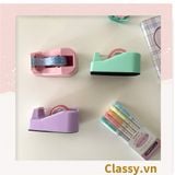  Bàn Cắt Băng Keo Để Bàn, Dùng Cho Băng Keo nhỏ 1Cm - 5Cm màu pastel PK1707 