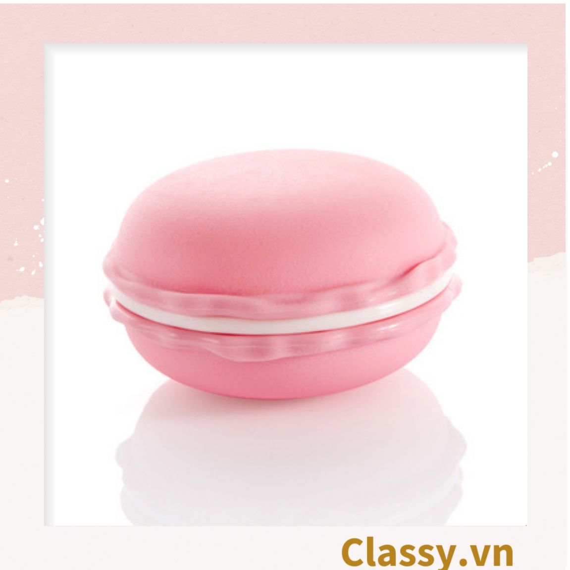  [GIAO HÀNG 7-25 NGÀY]  Hộp đựng trang sức, bông tai khuyên tai hoặc phụ kiện hoặc tai nghe hình bánh Macaron PK1713 