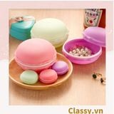  Hộp đựng trang sức, bông tai khuyên tai hoặc phụ kiện hoặc tai nghe hình bánh Macaron PK1713 