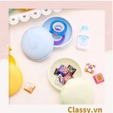  [GIAO HÀNG 7-25 NGÀY]  Hộp đựng trang sức, bông tai khuyên tai hoặc phụ kiện hoặc tai nghe hình bánh Macaron PK1713 