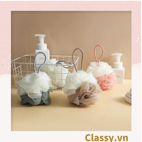  [GIAO HÀNG 7-25 NGÀY]  COMBO 100 Bông tắm tạo bọt nhà tắm 2 màu kích thước lớn phù hợp vệ sinh cơ thể hàng ngày PK1717 