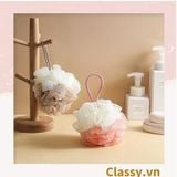  [GIAO HÀNG 7-25 NGÀY]  COMBO 100 Bông tắm tạo bọt nhà tắm 2 màu kích thước lớn phù hợp vệ sinh cơ thể hàng ngày PK1717 
